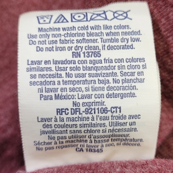 Jerzees Dri Power Maroon Chicken Spirit Animal Graphic Cotton/Poly T Adult Sz M - Picture 8 of 8